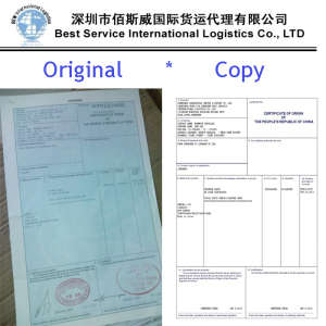 Document Certification of Origin, International Sea Freight, Container Shipping